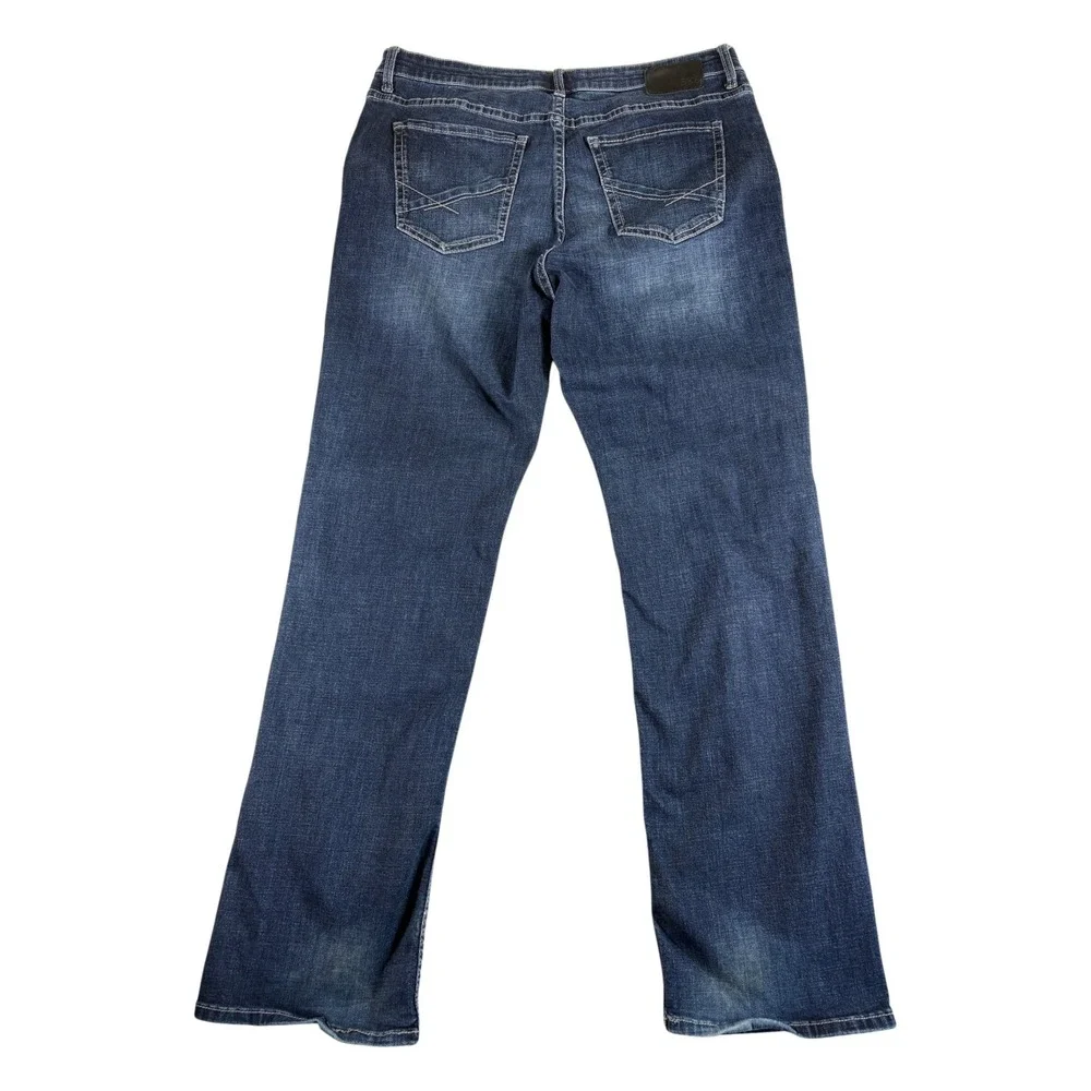 Buckle BKE Tyler Straight Leg Jeans Mens 38x34 Blue Denim Dark Washed Premium